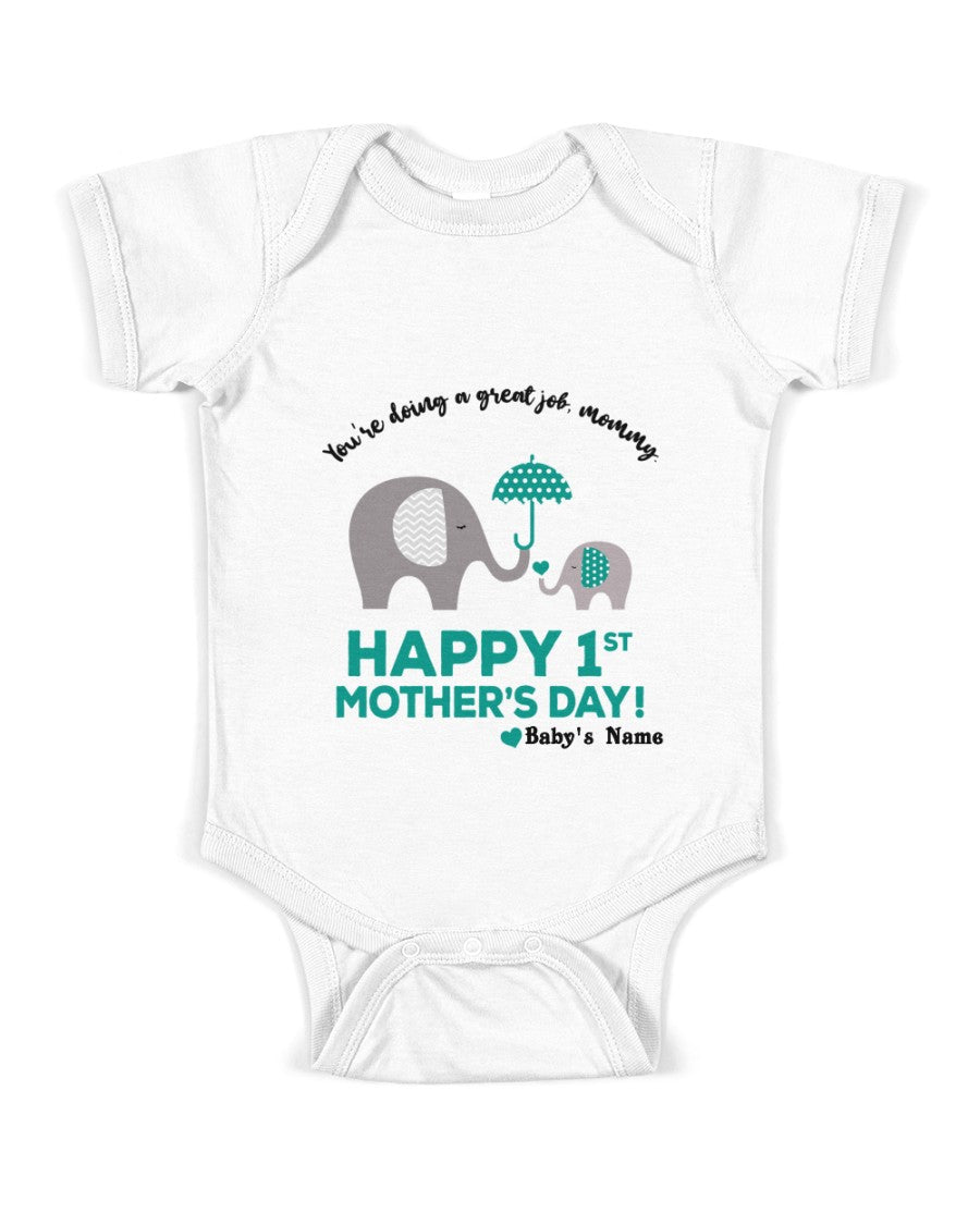 Happy 1st mother's day Baby Onesie