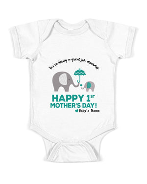 Happy 1st mother's day Baby Onesie