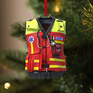 Emt Paramedic Safety Vest, Custom Shape Ornament Gift For Paramedic