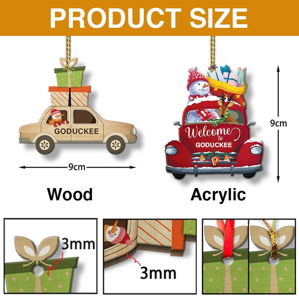 Traveling Duck Duck Jp - Personalized Ornament - Christmas Gift For Jp Lovers