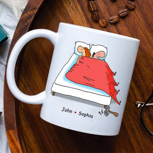 Personalized Custom Mug For Husband Wife - Annoying Each Other Sleep For Years - Funny Valentine Day Gift For Couple