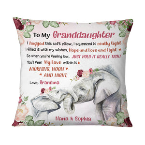 Daughter Granddaughter Elephant Pillow