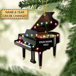 Piano - Personalized Christmas Ornament