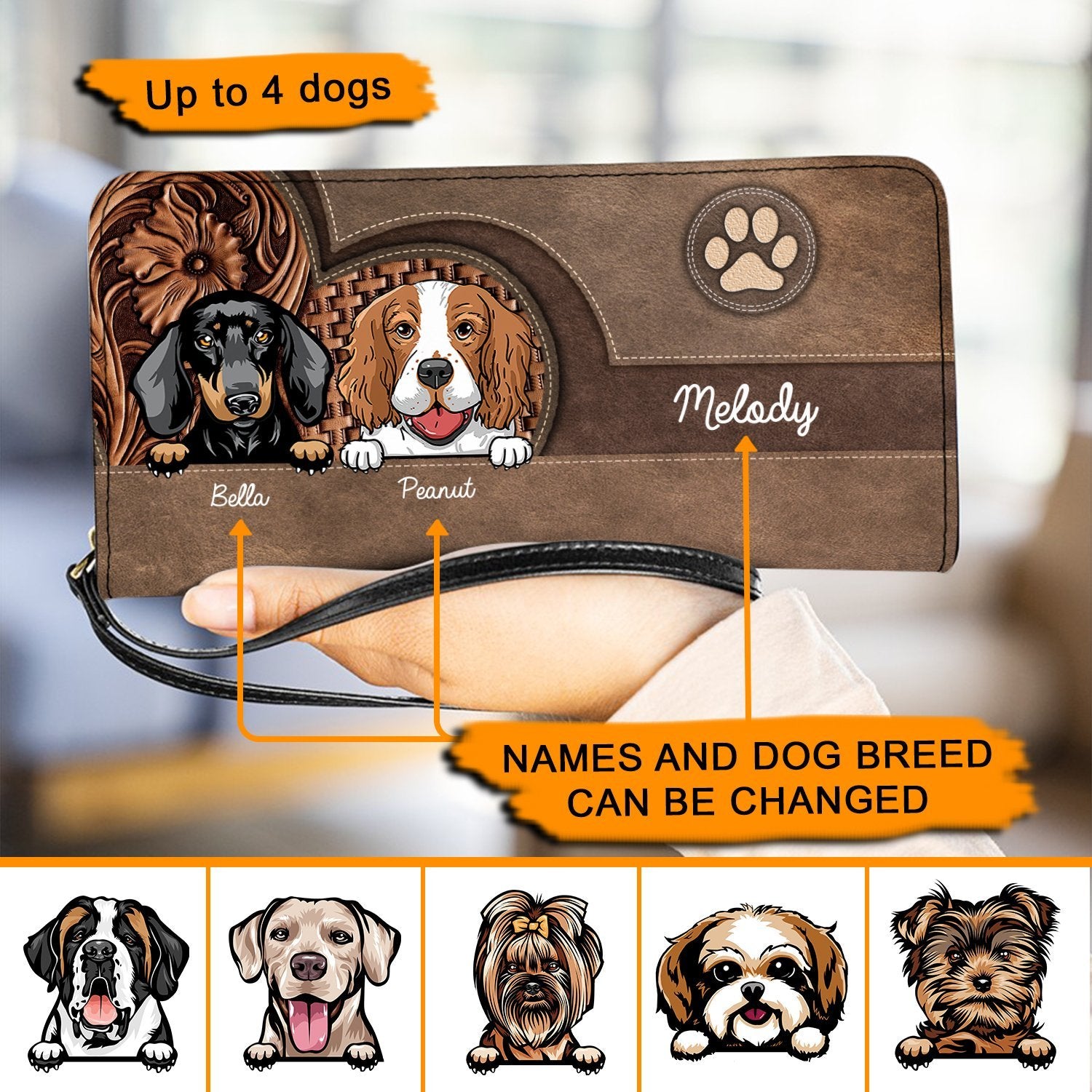 Dog Personalized Clutch Purse - PU004PS