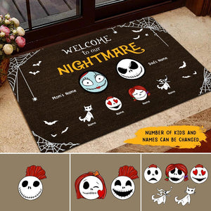 Welcome to our nightmare personalized doormat