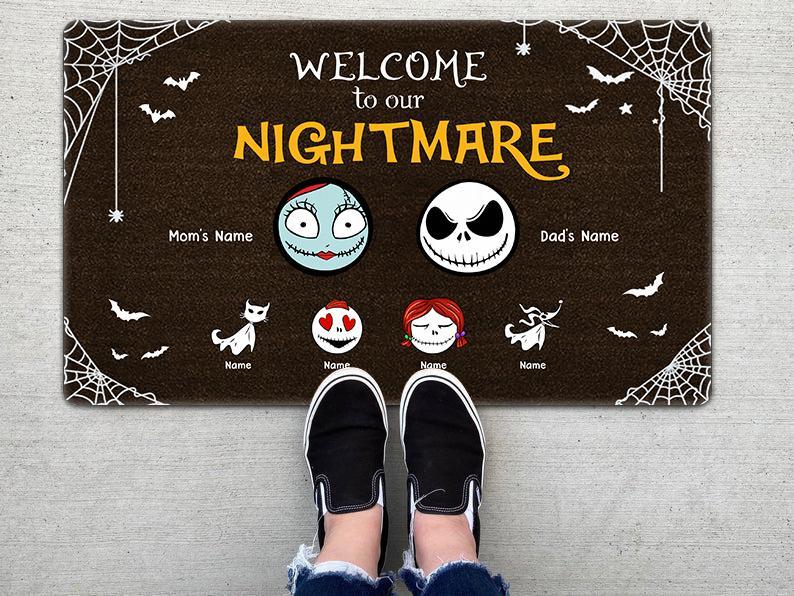 Welcome to our nightmare personalized doormat