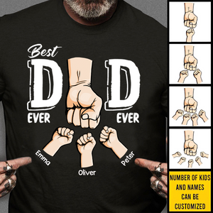 Best Dad Ever Ever - Family Personalized Unisex T-shirt