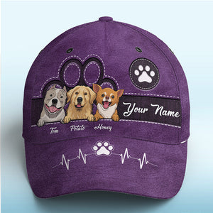 Keep Calm And Love Dogs - Dog & Cat Personalized Custom All Over Print Classic Cap - Gift For Pet Owners, Pet Lovers