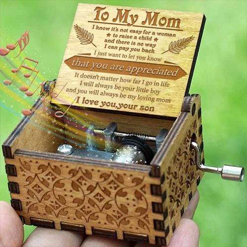 Son To Mom - You Will Always Be My Loving Mom- Engraved Music Box